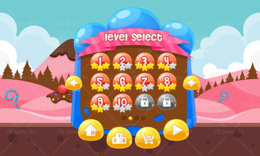 Jelly Crush - Game GUI 