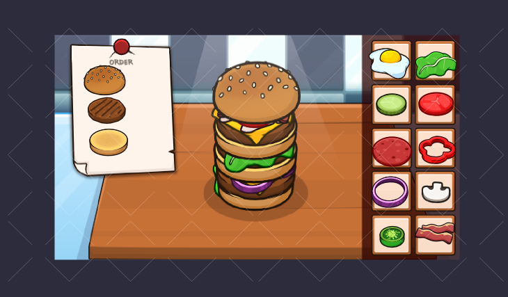 Burger maker game kit 