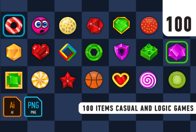 100 items casual and logic games 