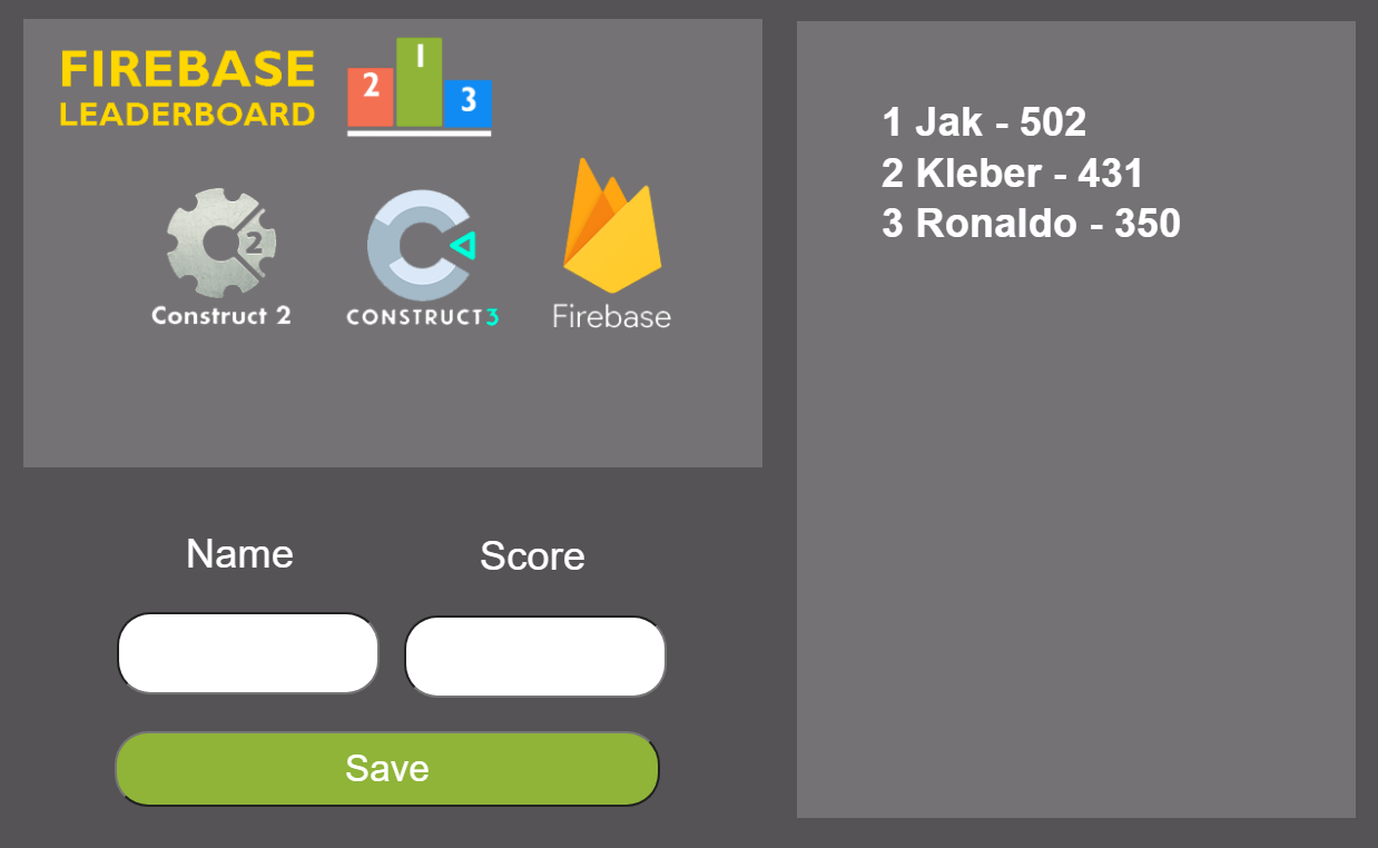 Firebase Leaderboard 