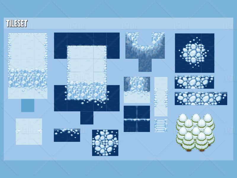 Winterland - Top Down Tileset 