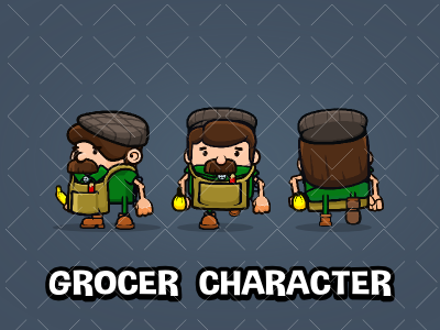 Grocer character 