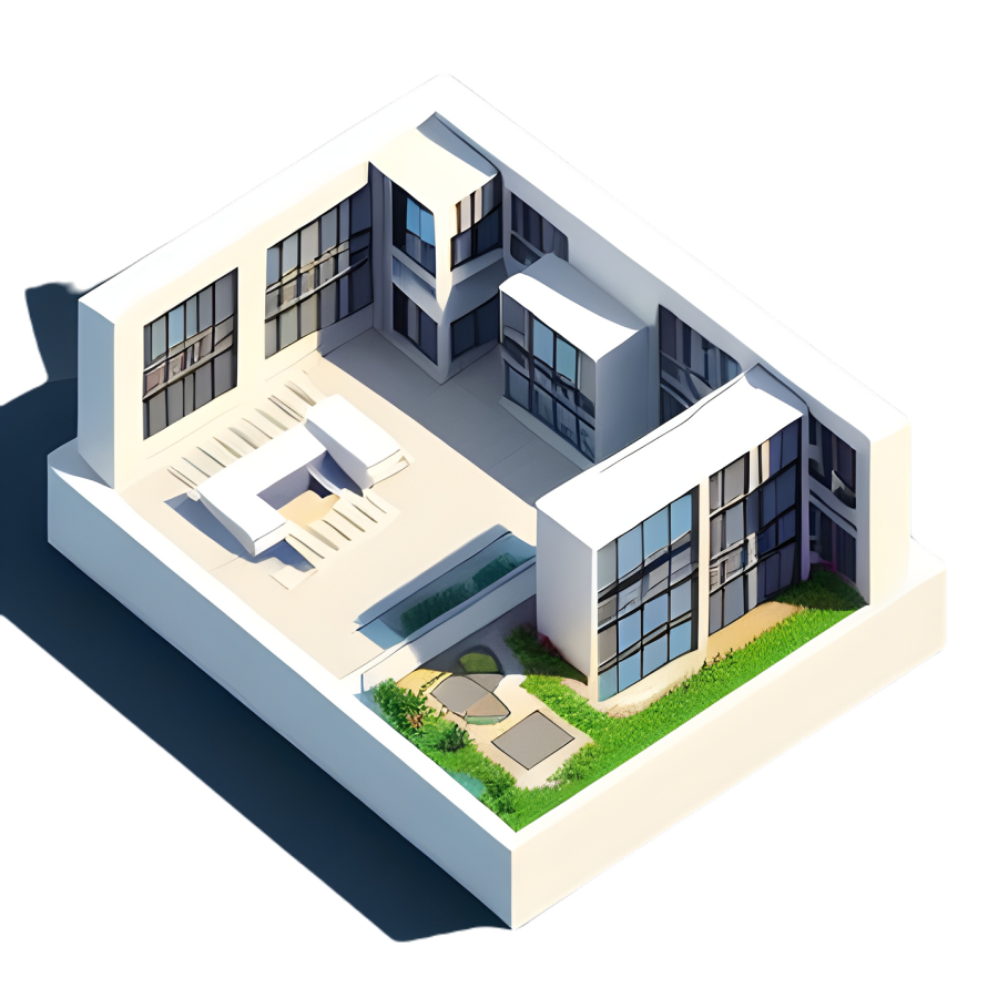 Buildings - Isometric view - PNG transparent 