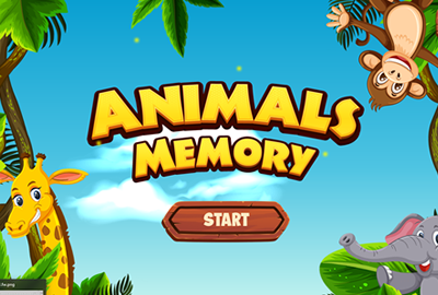 Animals Memory - HTML5 Game (Construct 3) 