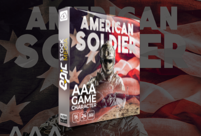 AAA Game Character American Soldier - Male 