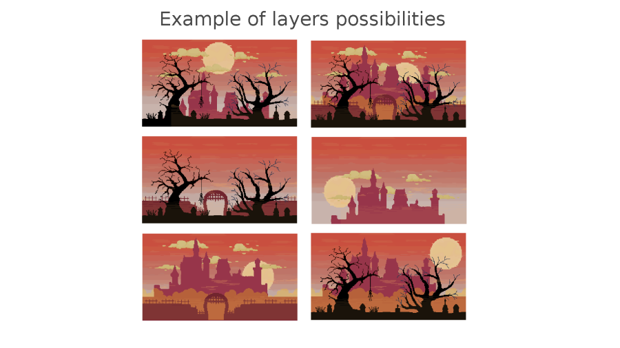 2D Pixel Art Medieval Backgrounds Pack 