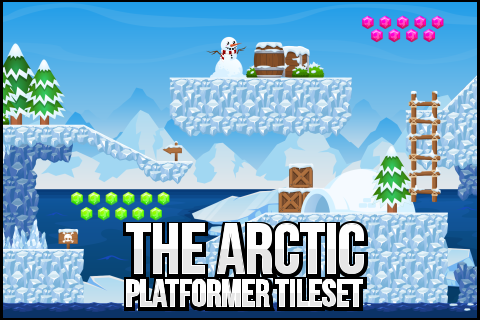 The Arctic - Platformer Tileset 