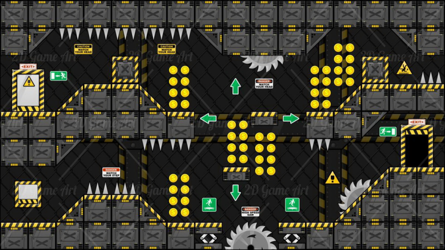 Robot Factory - Platformer Tileset 