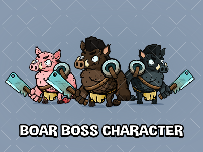 Boar boss character 