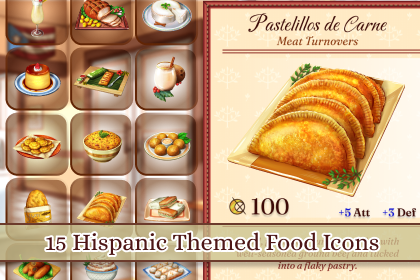 Hispanic Food Icon Pack 