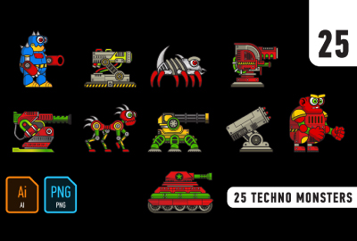 25 techno monsters 