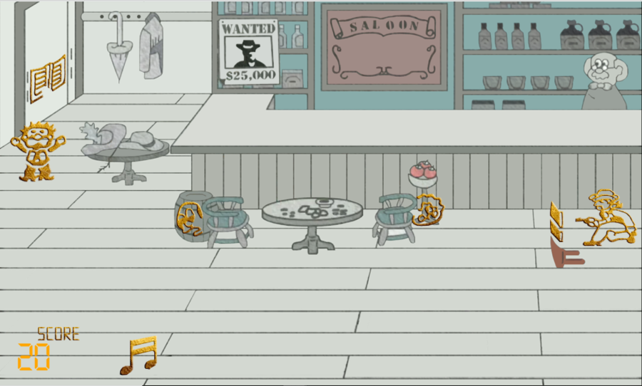 Western Bar 1984 HTML5 Game - Construct 3 