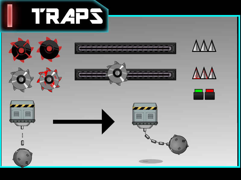 Cyberpunk Platformer Tileset 