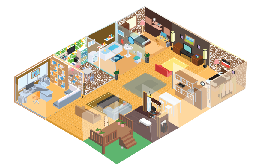 Interior Assets Buildings for Isometric Games 