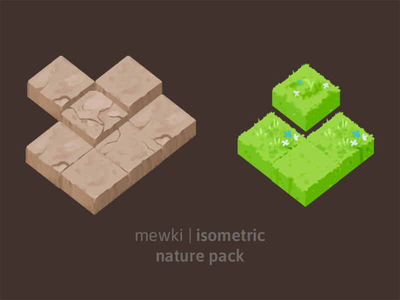 Isometric Nature Blocks 