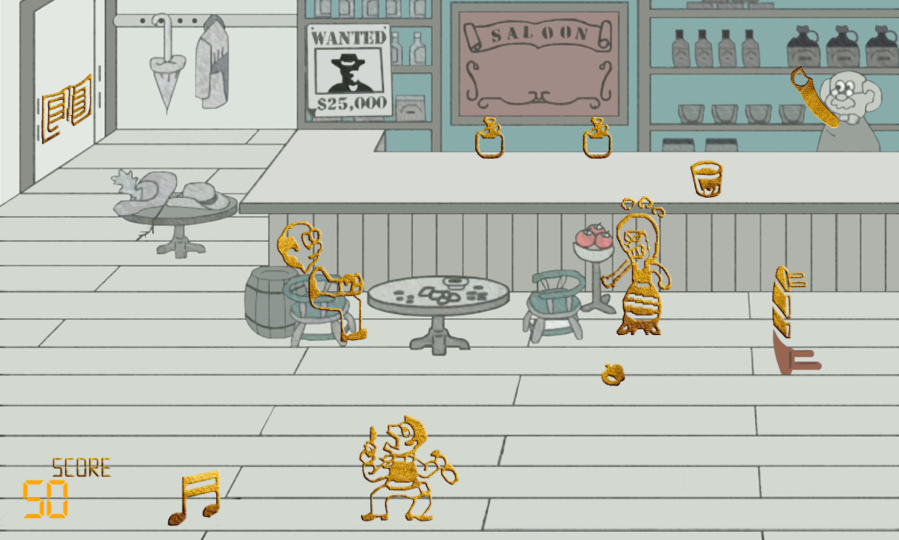 Western Bar 1984 HTML5 Game - Construct 3 