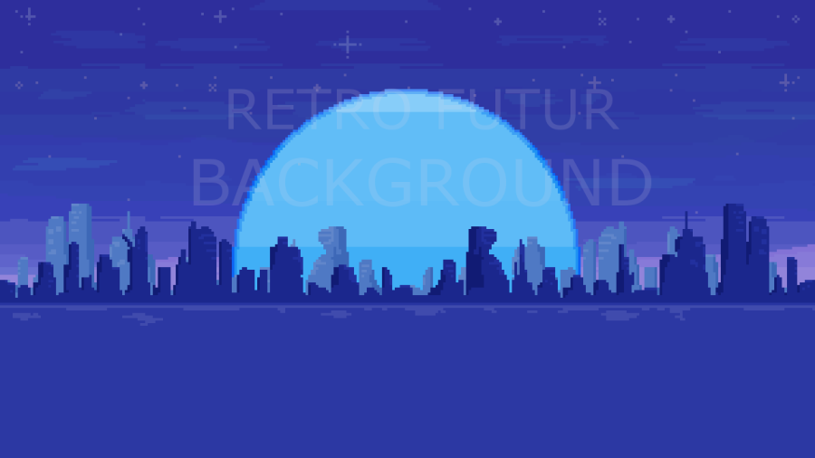 2D Retro Future Backgrounds Pack 