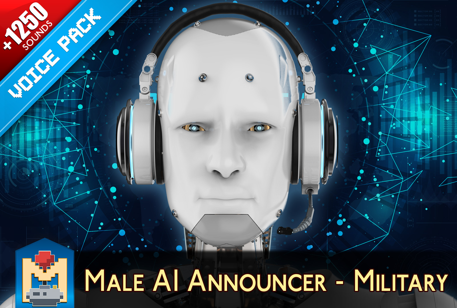 Military AI Male Voice Announcer 