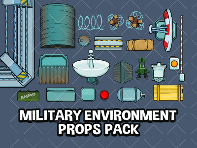 Military environment props pack 