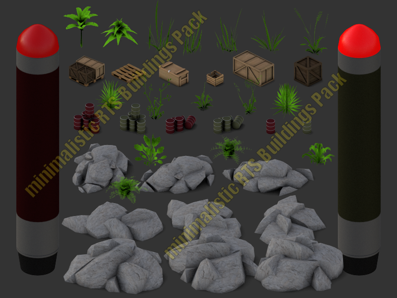 Minimalistic RTS Buildings Pack 