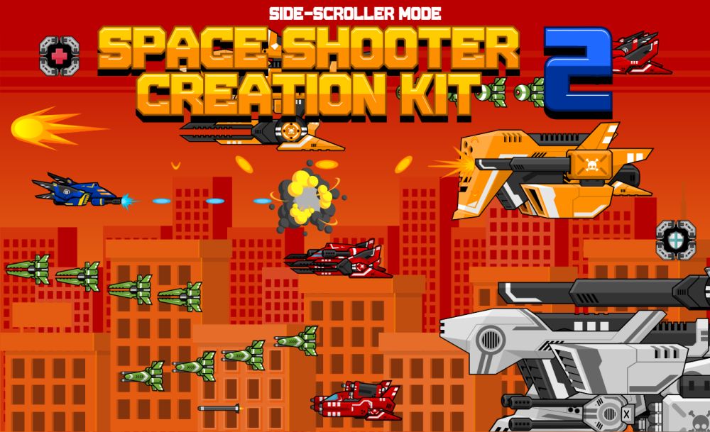 Space Shooter Kit 2 - Side Scroller 