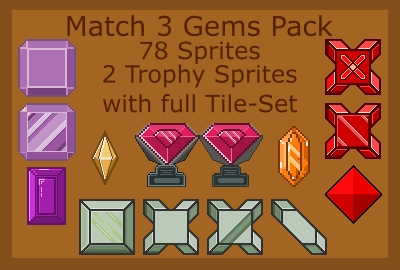 Match 3 Game Gems 