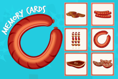 Processed Meat Memory Cards Game 