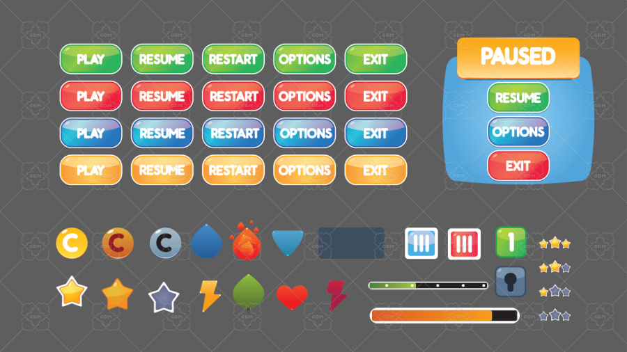 Casual Game Asset UI 