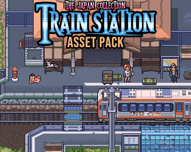 The Japan Collection: Train Station Game Assets 