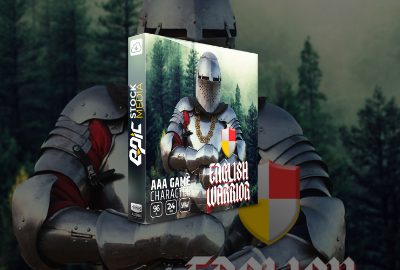 AAA Game Character English Warrior 