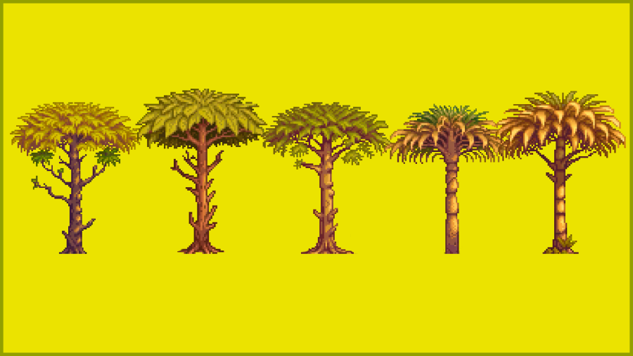 Trees Savanna Pixel Art Pack 