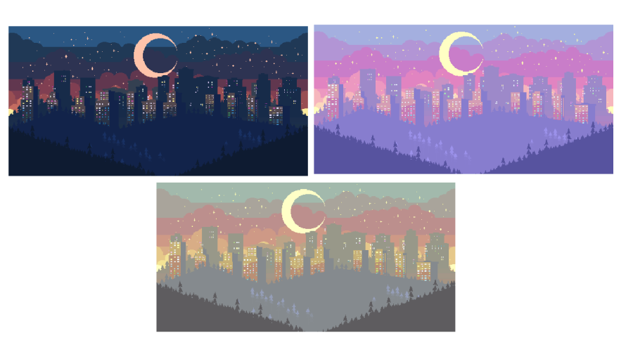 Pixel Art City Backgrounds 