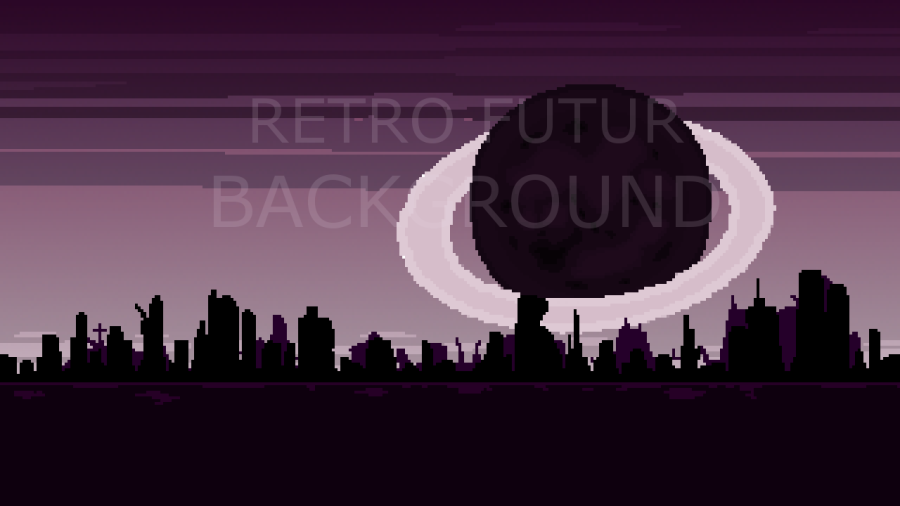 2D Retro Future Backgrounds Pack 