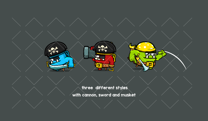 Pirate monster collection 