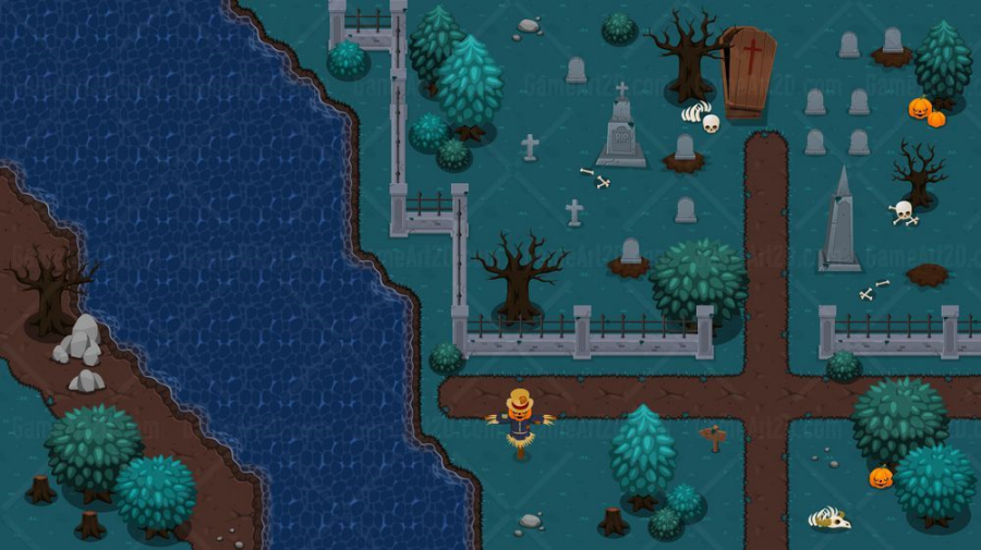 The Graveyard - Top Down Tileset 