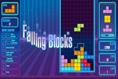 Classic Tetris: Falling blocks 