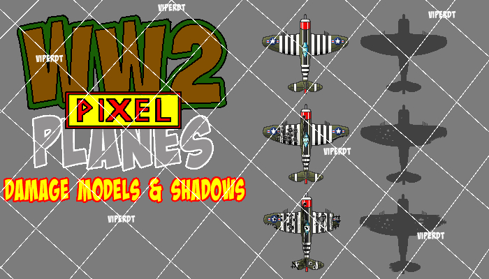 World War 2 Pixel Planes USA Pack 