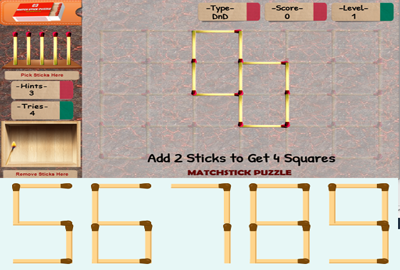 Match Sticks Puzzle 