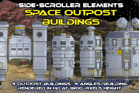 Space Outpost Buildings 