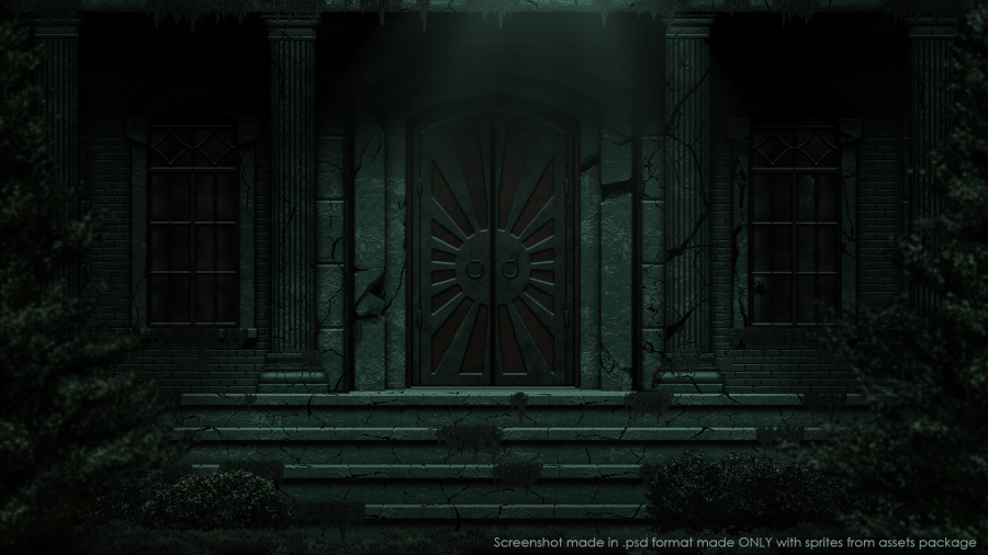 2D Dark Environment pack 