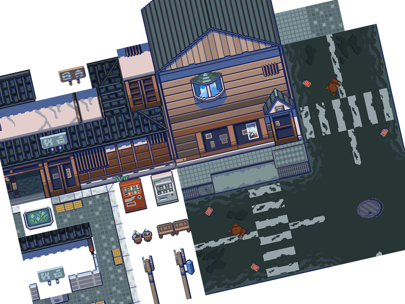 The Japan Collection: Japanese City Game Assets 