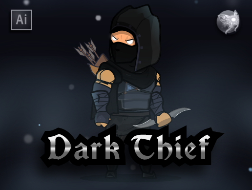 The Dark Thief Game Character Sprites 