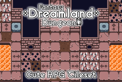 2D TopDown Dungeon Tileset 