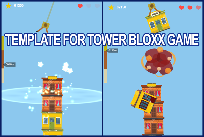 Template for Tower Bloxx game 