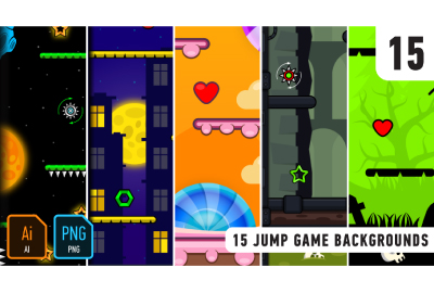 15 jump game backgrounds 