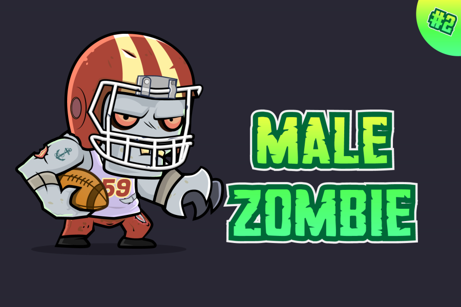 Male Zombie Character Sprites 02 