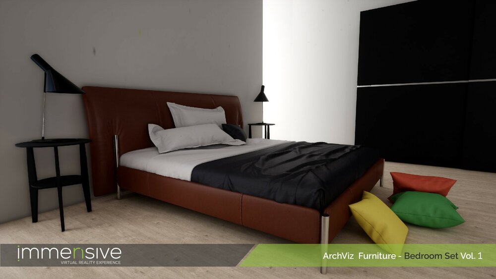 Archviz Furniture - Bedroom Set Vol 1 