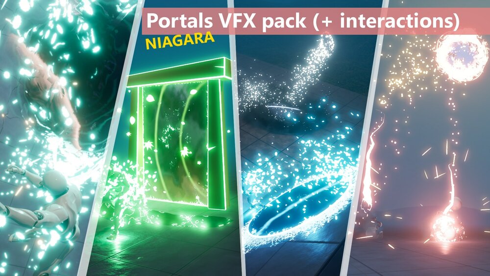 Portals VFX pack (+ interactions) 