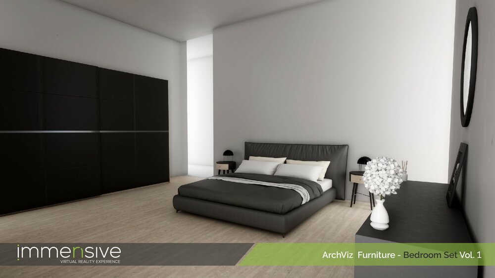 Archviz Furniture - Bedroom Set Vol 1 