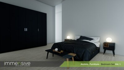 Archviz Furniture - Bedroom Set Vol 1 